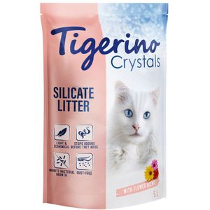 6x5 liter Tigerino Crystals Bloemengeur Kattenbakvulling