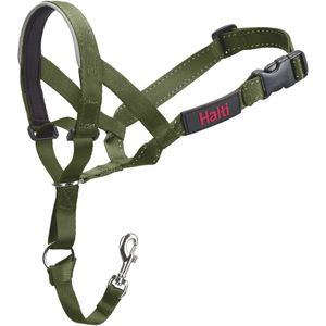Halti hondenhoofdband bosgroen maat 1: Corgi, Dwergschnauzer, Westie hond