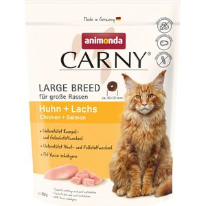 350g animonda Carny Large Breed kip + zalm droogvoer voor katten