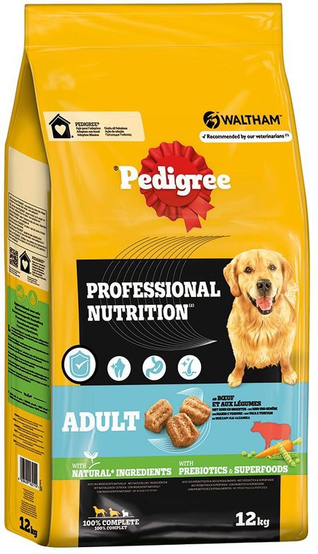 Pedigree - Hondenvoer - Rundvlees en Groenten - 10kg - Droogvoer