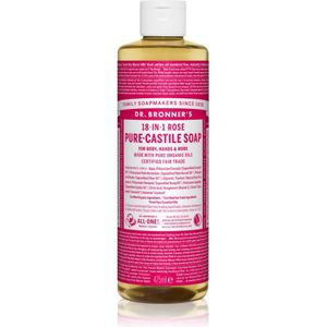 Dr. Bronner’s Rose vloeibare universele zeep 475 m