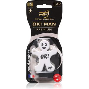 Real Fresh OK! Man Premium Gold Amber auto luchtverfrisser 1 st