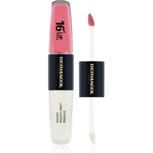 Dermacol 16H Lip Colour Langaanhoudende lippenstift en lipgloss Tint 16 2x4 ml