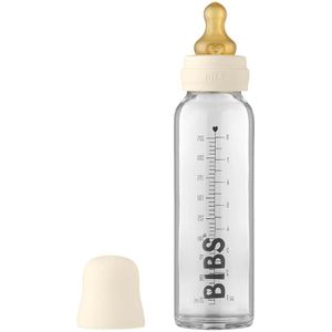 BIBS Baby Glass Bottle 225 ml babyfles Ivory 225 ml