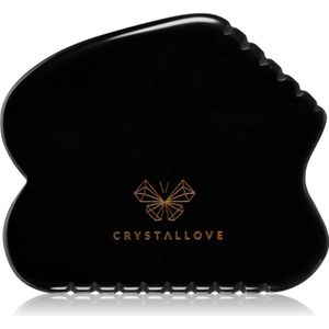 Crystallove Black Obsidian Contour Gua Sha massage-instrument 1 st