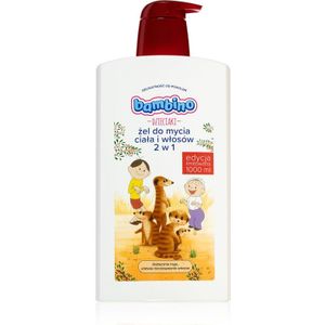 Bambino Kids Bolek and Lolek 2 in 1 Shampoo en Douchegel 2in1 voor Kinderen Meerkats 1000 ml