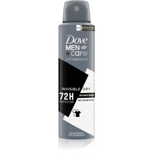 Dove Men+Care Antiperspirant Antitranspirant tegen Witte en Gele Vlekken 72h Invisibile Dry 150 ml