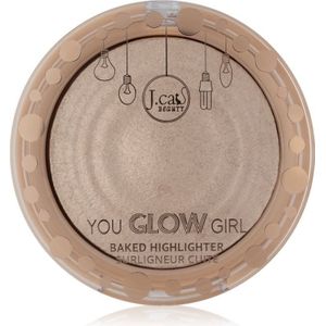 J.Cat Beauty - You Glow Girl - Gebakken Highlighter - Tint 104 Crystal Sand - 8.5 g