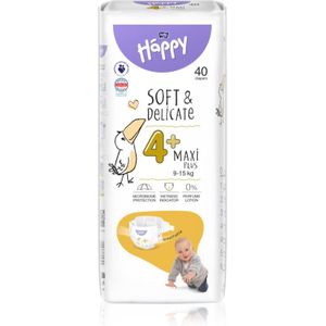 BELLA Baby Happy Soft&Delicate Size 4+ Maxi Plus wegwerpluiers 9-15 kg 40 st