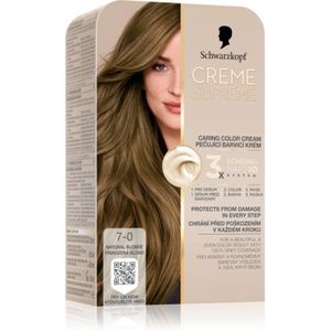 Schwarzkopf - Creme Supreme - Permanente Haarkleuring - 7-0 Natural Blonde - 60 ml