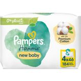 Pampers Harmonie New Baby Vochtige Reinigings Doekjes voor Kinderen 4x46 st