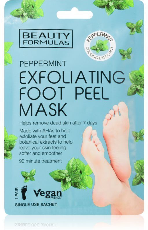 Beauty Formulas Peppermint Exfoliërende Masker voor Benen 1 st