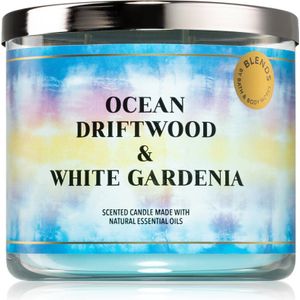 Bath & Body Works Ocean Driftwood & White Gardenia geurkaars 411 gr