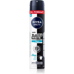 NIVEA MEN - Black & White Fresh - Antitranspirant Spray - 200 ml - Zonder Alcohol