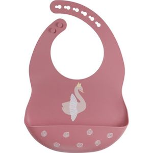 Tryco Silicone Bib slab Swan Dusty Rose 1 st