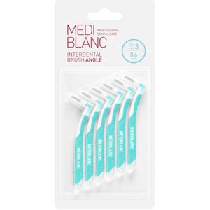 MEDIBLANC - Interdental Pick-brush Angle - Interdentale Borsteljes - Blauw - 6 st