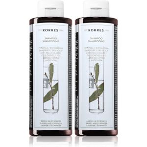 Korres Laurel & Echinacea Anti-Ross Shampoo handige verpakking