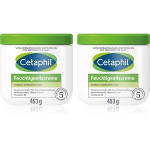 Cetaphil - Moisturizing Cream - Hydraterende Crème - 2x453 gr - Voor Droge en Gevoelige Huid