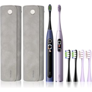 Oclean X Pro Digital Set set voor gebitsverzorging Purple & Dark Blue