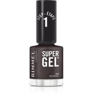 Rimmel Super Gel Gel Nagellak zonder UV/LED Lamp Tint 103 Brownie 12 ml