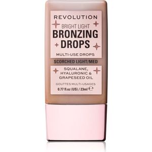 Makeup Revolution Bright Light Bronzing Drops Vloeibare Bronzer Tint Bronze Scorched 23 ml
