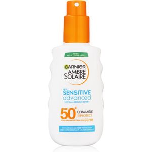 Garnier Ambre Solaire Sensitive Advanced Zonnebrand Spray voor Gevoelige Huid SPF 50+ 150 ml