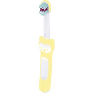 MAM Baby’s Brush Kinder Tandenborstel 6m+ Yellow 1 st