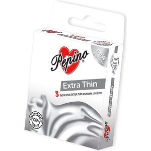 Pepino - Extra Thin - Condooms - 3 Stuks - Transparant Latex