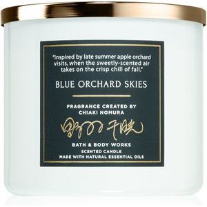 Bath & Body Works Blue Orchard Skies geurkaars 411 g