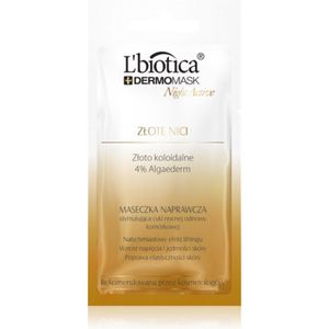 L’biotica DermoMask Night Active Lifting en Verstevigende Masker  met 24-karaats goud 12 ml