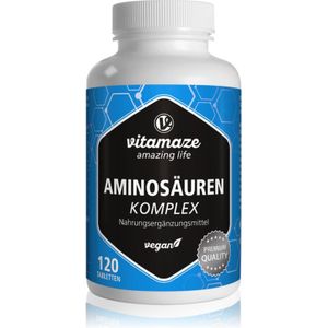 Aminozuren Complex - Veganistisch - 120 Tabletten - Hoge Dosis - 8 Essentiële Aminozuren