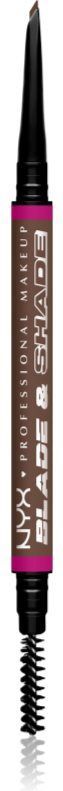 NYX Professional Makeup Blade & Shade Wenkbrauwpotlood met Borstel Tint 09 Brunette g