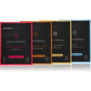 KORIKA - Korean Heritage Sheet Mask Set - Sheetmaskerset - 4x25 gr