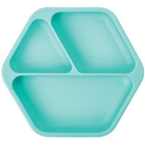 Tiny Twinkle Silicone Plate bord met vakjes Mint 1 st