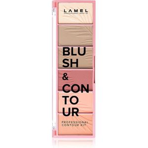 LAMEL Blush & Contour - Contour Rougepalette - 16 gr - Multikleur - Poederachtige Textuur