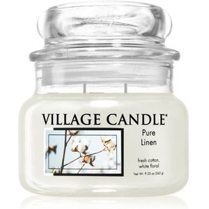 Village Candle Pure Linen geurkaars (Glass Lid) 262 gr