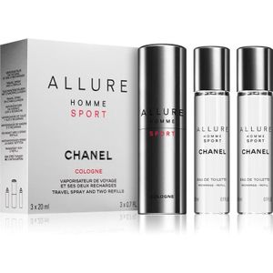 Chanel Allure Homme Sport Cologne EDC (1x navulbaar + 2x navulling) 2x20 ml