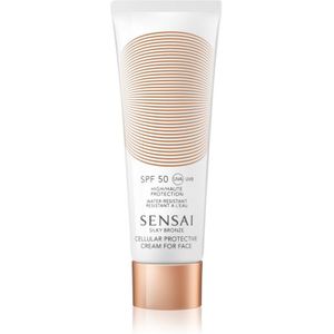 Sensai Silky Bronze Cellular Protective Cream for Face SPF 50 Anti-Rimpel Zonnebrandcrème SPF 50 50 ml