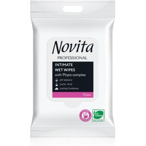 NOVITA Professional Doekje voor Intimehygiene voor Gevoelige Huid 15 st