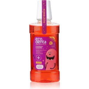 Ecodenta Super + Verfrissende Mondwater voor Kinderen Smaak Strawberry 250 ml