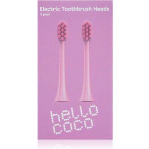 Hello Coco - Electric Toothbrush Heads - Pink - Vervangende Opzetstuk voor Tandenborstel - 2 st