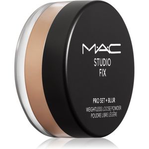MAC Cosmetics Studio Fix Pro Set + Blur Weightless Loose Powder Matterende Fixerende Poeder Tint Dark 6,5 g