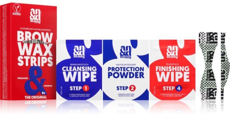 A.N.D. Beauty - Wax Strips Brow - Ontharingsstips voor Wenkbrauwen - 8 st