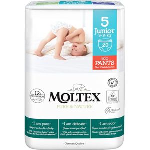 Moltex Pure & Nature Junior Size 5 wegwerp-luierbroekjes 9-14 kg 20 st