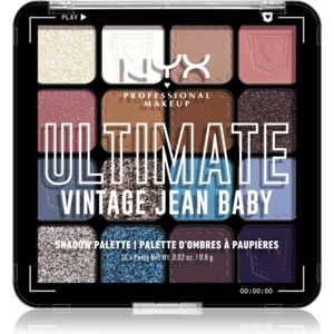 NYX Professional Makeup Ultimate Shadow Palette Oogschaduw Tint Vintage Jean Baby 16 st