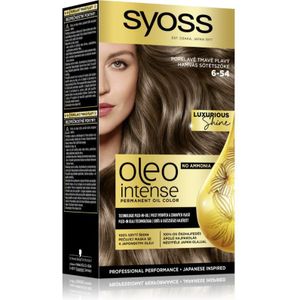 Syoss Oleo Intense Pernamente Haarkleuring met Olie Tint 6-54 Ashy Dark Blond 1 st