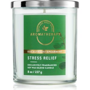 Bath & Body Works Stress Relief Eukalyptus Spearmint geurkaars 227 g