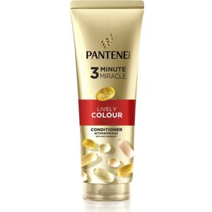 Pantene 3 Minute Miracle Lively Colour Conditioner voor Beschadigd en Gekleurd Haar 220 ml