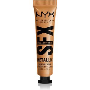 NYX Professional Makeup Halloween SFX Paints oogschaduwcrème voor Gezicht en Lichaam Tint 05 Gold Dusk 15 ml