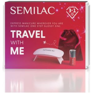 Semilac Set Travel With Me Travel-set voor Nagels 1 st